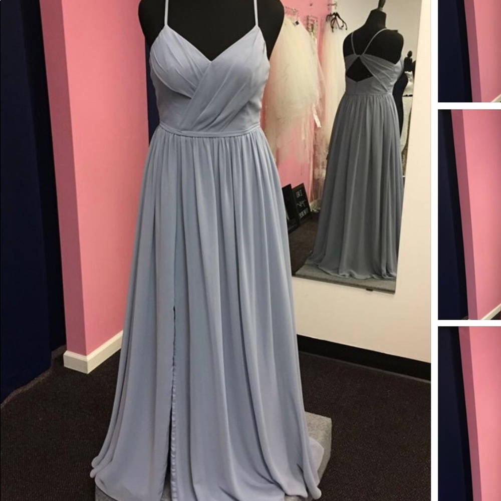 Azazie Dusty Blue Bridesmaids Dress
